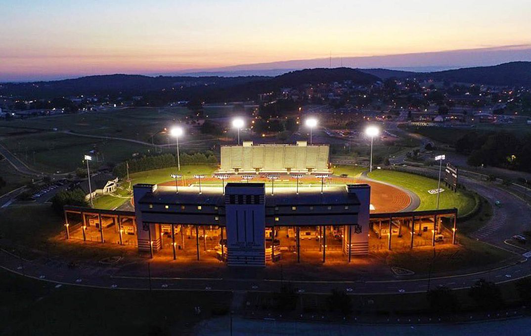 stadium at night